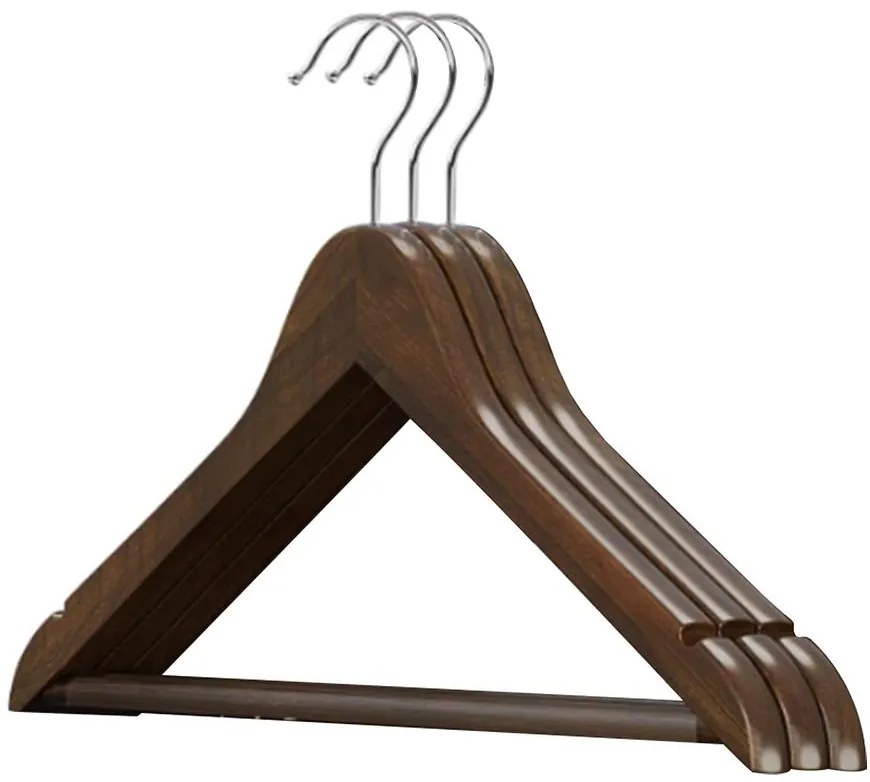 Vešiaky 3 ks drevené CRW02V20