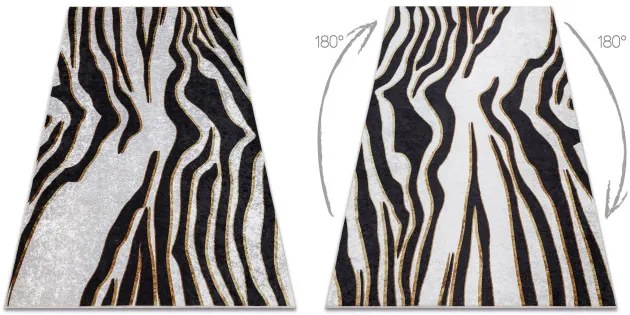 Koberec MIRO 52002.807 zebra, krémový / čierny