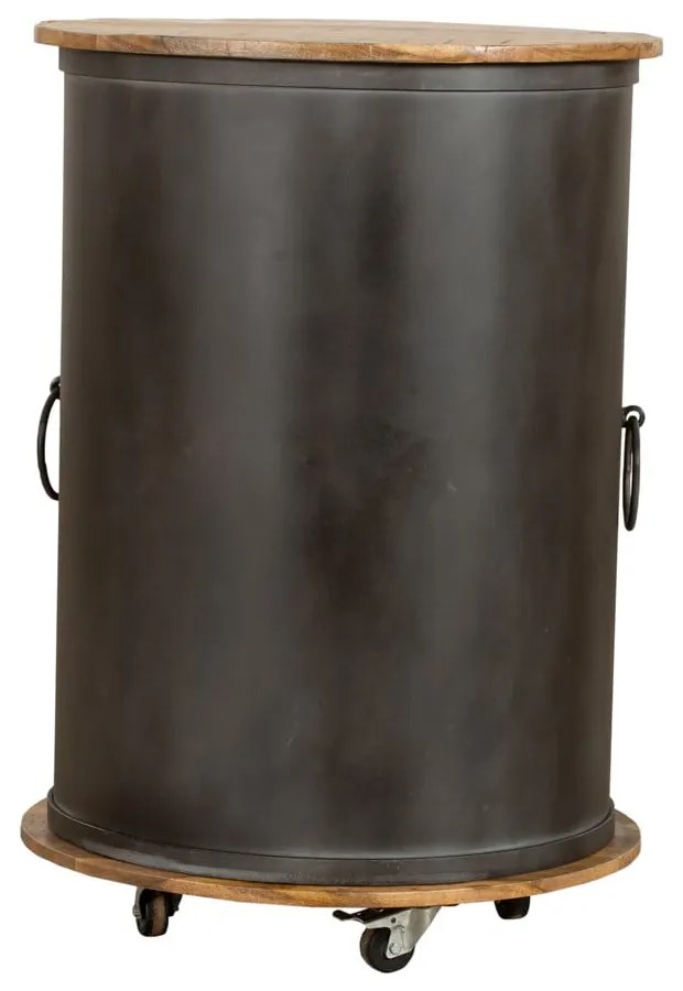 Čierna kovová vinotéka na 9 fliaš, 60x85 cm Luni – Interia Home & Living