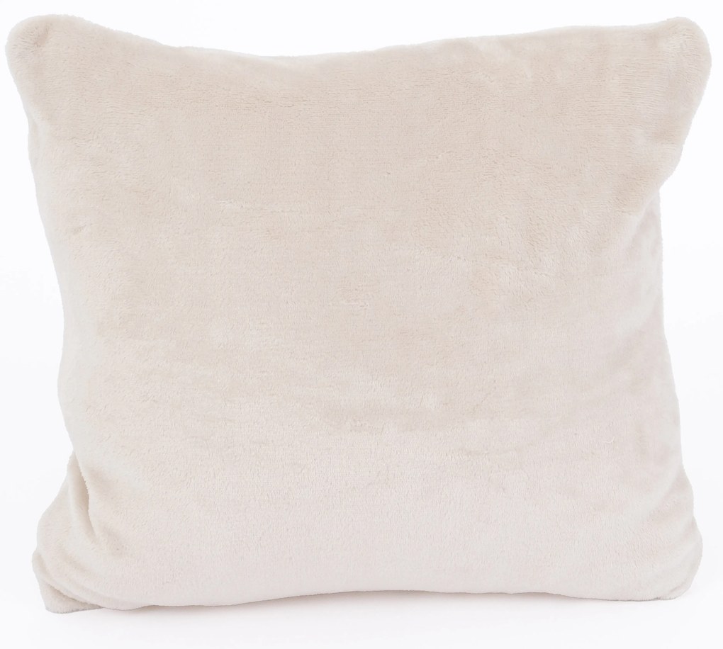 Obliečka na vankúšik mikroplyš Exclusive 40 × 40 cm - Laura prírodná