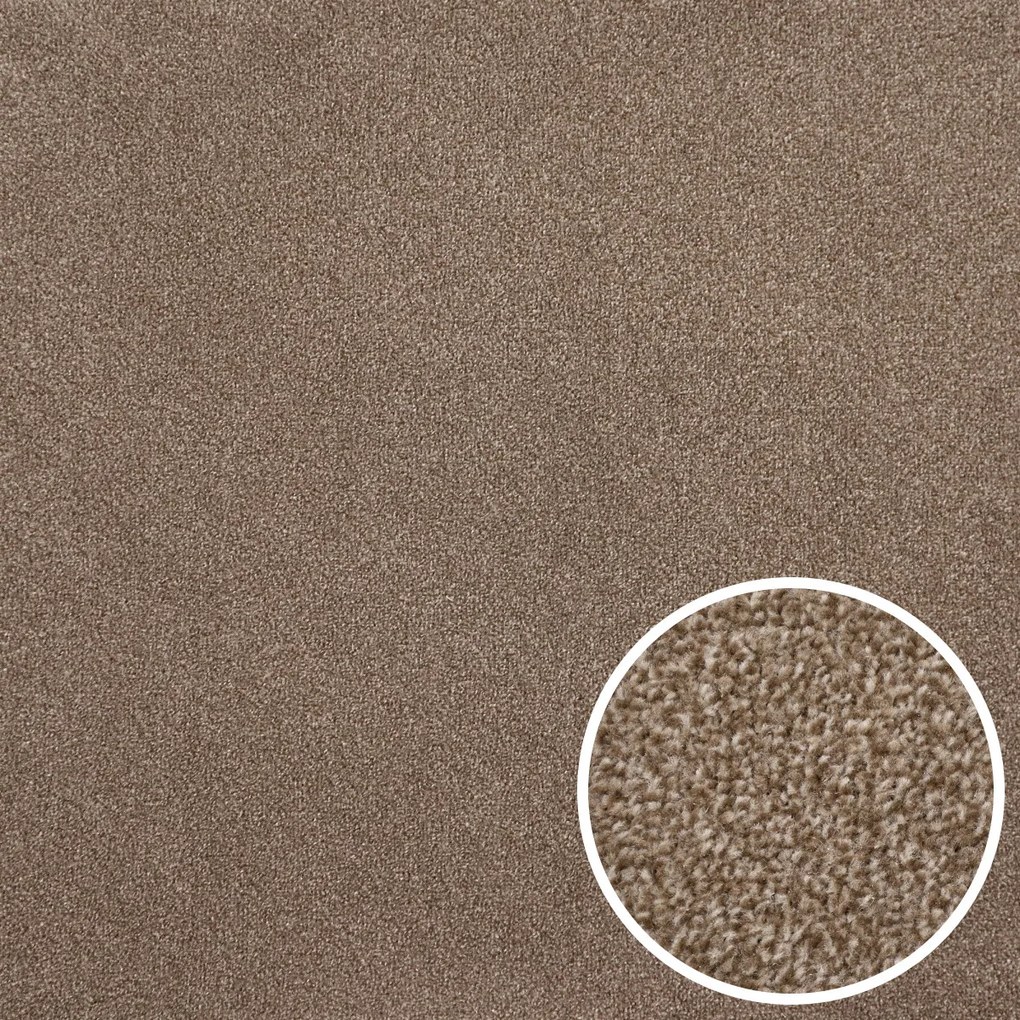 Metrážny koberec Prestige 94, na mieru, šíře 4m, hnedá, ab (mriežka), detská izba, Condor Carpets