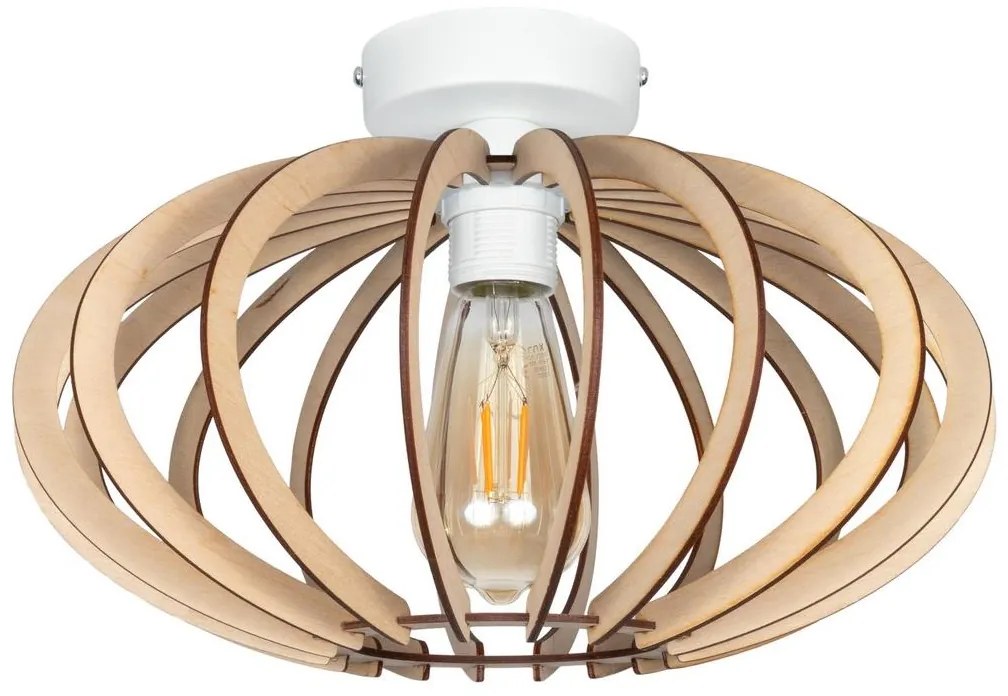 Prisadený luster EARTH 1xE27/60W/230V biela/béžová