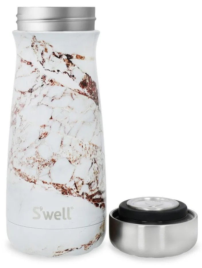 Kitchen Craft Kovová termoflaša Calacatta Gold 470 ml