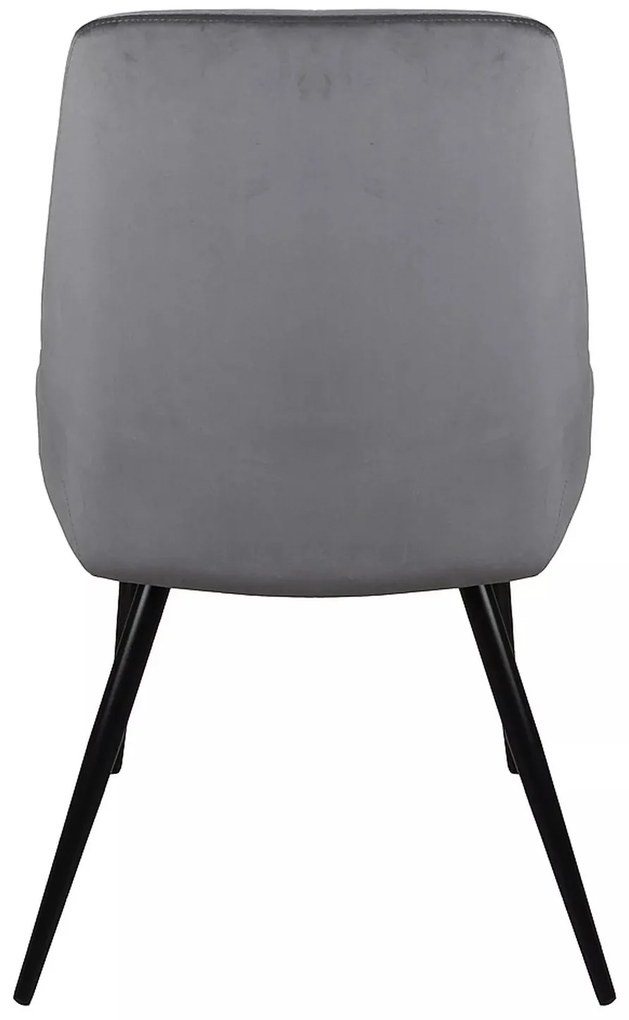 Čalouněná jídelní židle Cobe Velvet šedá