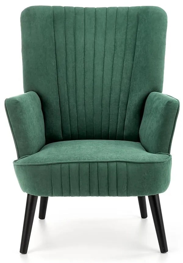 Kreslo Delgado zelená/čierna