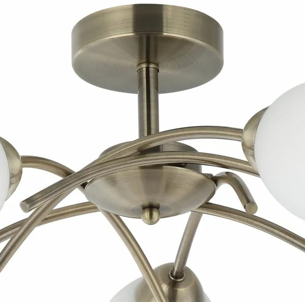 Prisadený luster DONNA 5xE27/60W/230V patina