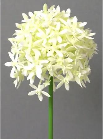 Umelá kvetina Cesnak krémová, 64 cm