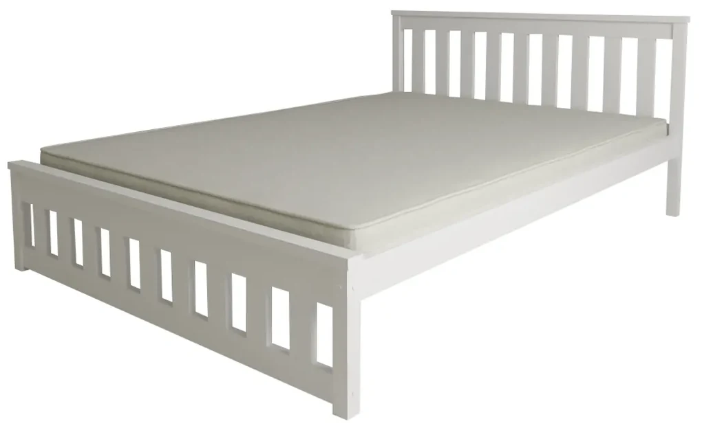 Posteľ MAICA 90 x 200 cm, biela Rošt: S lamelovým roštom, Matrac: Matrac COCO MAXI 20 cm