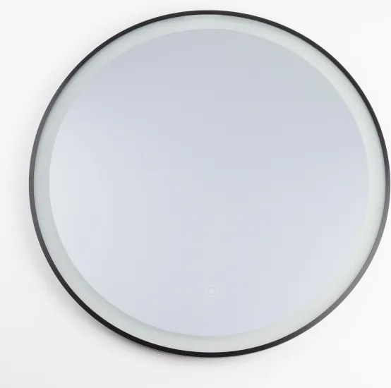 Brilagi - LED kúpeľňové zrkadlo ASTI LED/19W/230V 60 cm čierna IP44 CRI 90 stmievateľné + CCT