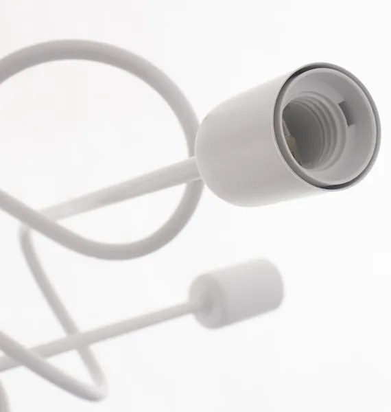 Detský prisadený luster OXFORD 3xE27/15W/230V biela