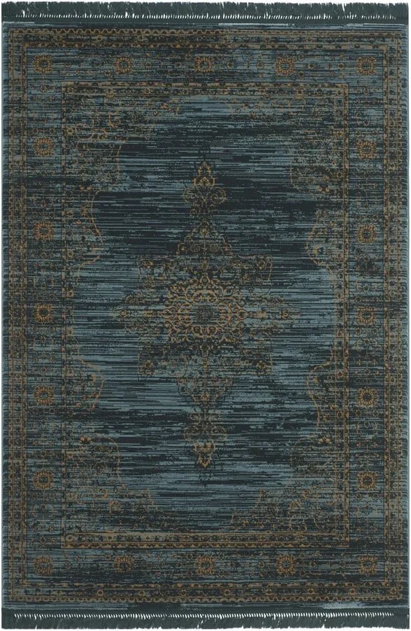 Koberec Gannon, 121x182 cm, modrý