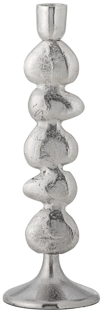 Bloomingville Kovový svietnik Metina Silver 28,5 cm