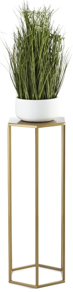 STOJAN NA KVETINÁČ HEXA 70X24X28 CM ZLATÁ