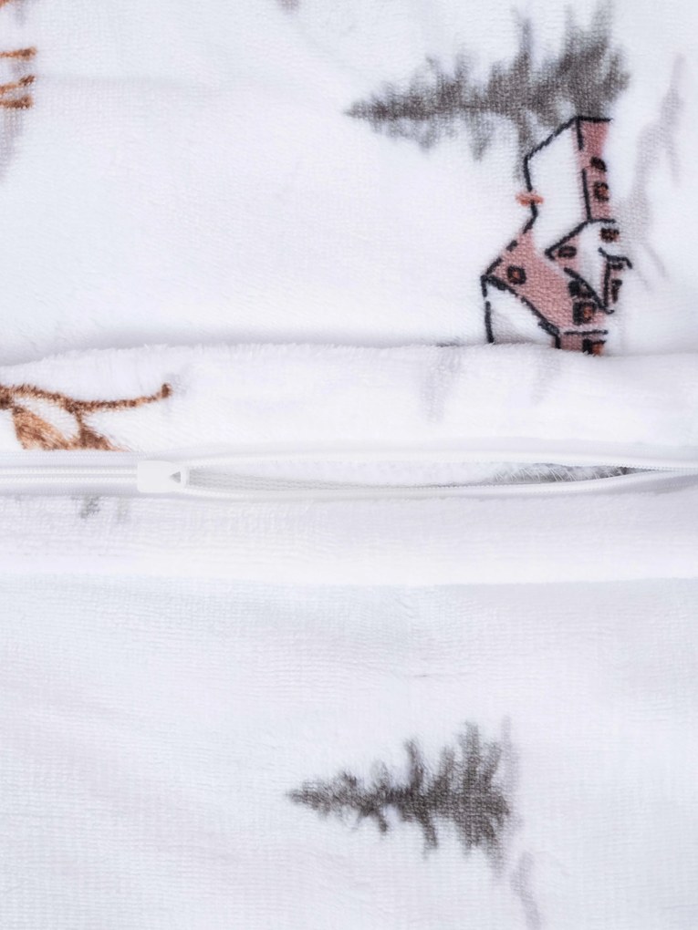 Obliečka na vankúš mikroplyš Exclusive 50 × 70 cm - Zimný les