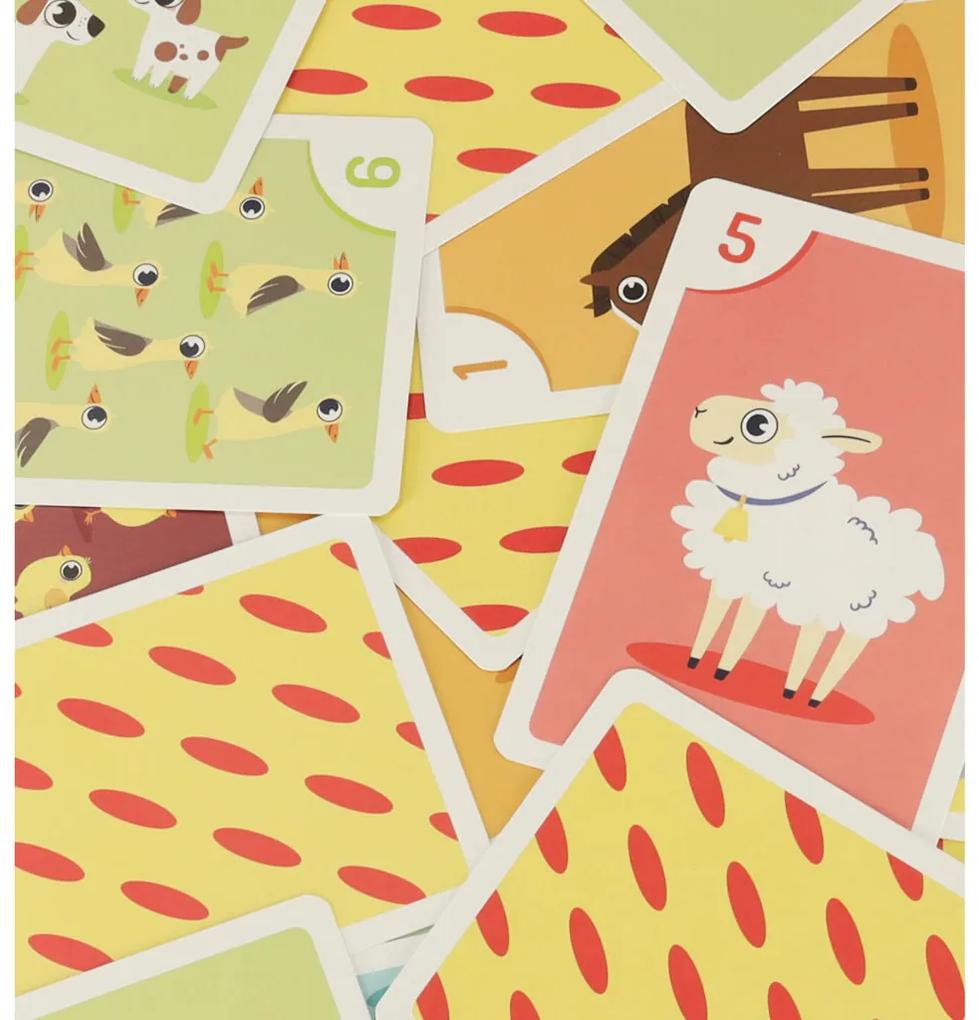 KIK MUDUKO Hra Počítam zvieratá Peter a pamäťové hracie karty 3+