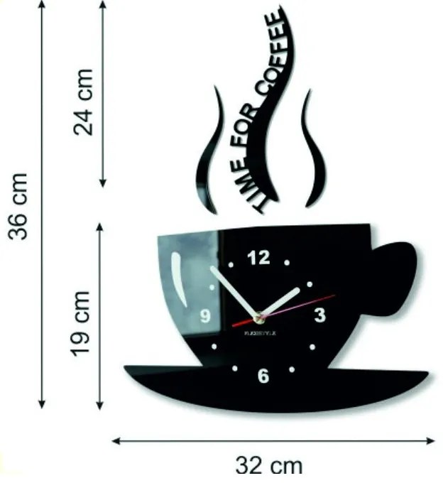 Hodiny na stenu káva ako obrat I SENTOP FL-z16 2021