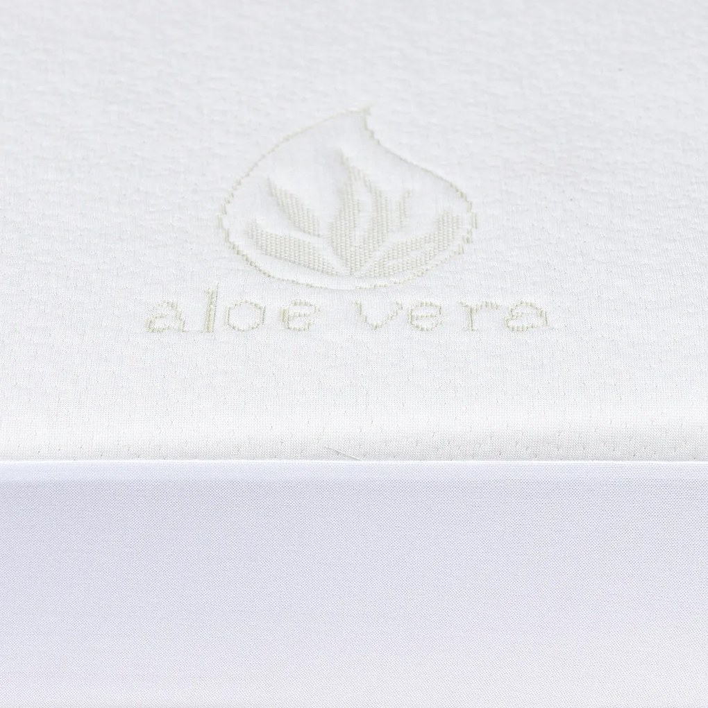 4Home Aloe Vera Nepriepustný chránič matraca s lemom, 160 x 200 cm + 30 cm, 160 x 200 cm