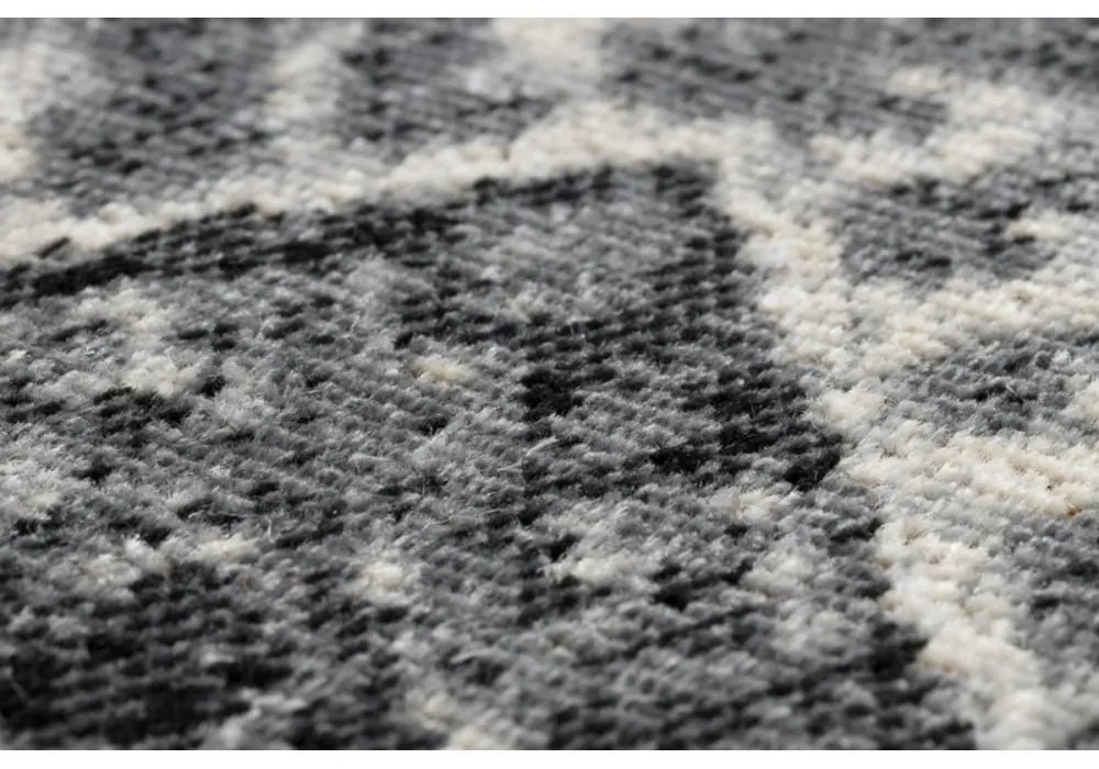 Kusový koberec Umberto sivočierný 80x250cm
