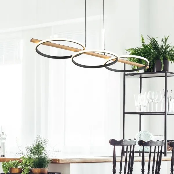 Zuma Line MD3913-3-3BWLT - LED Luster na lanku ALMERIA LED/35W/230V