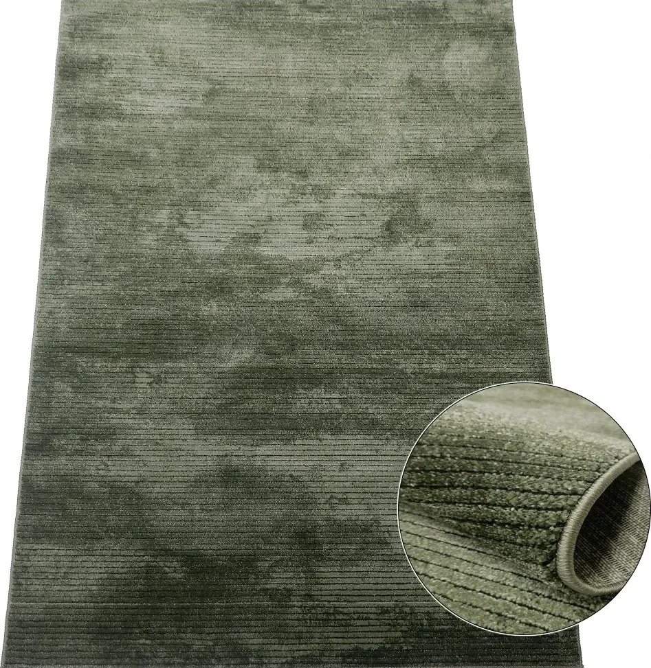 BE Koberec Eforia 9551 GREEN – zelený obdĺžnikový Rozmer: 60x100 cm