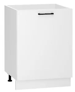 Kuchynská skrinka Denis D60ZL S/1 biely satén mat/biela