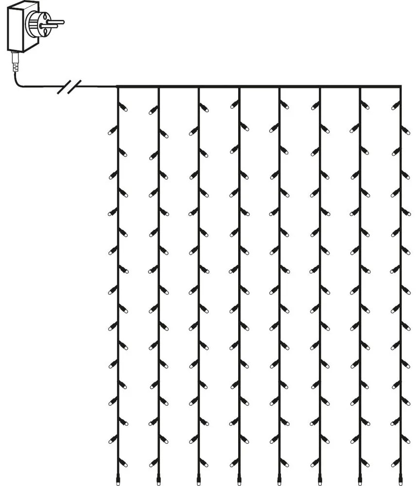 Svetelná reťaz Star Trading LED, dĺžka 1,3 m