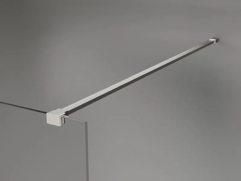Mexen, Mexen Kioto-X sprchová stena 60 x 200 cm, priehľadná 10 mm, brúsený nikel - 800-060-101-97-00-X
