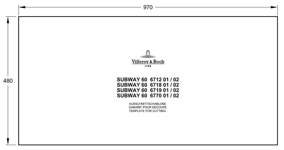 Villeroy & Boch Subway 60 XL - Keramický vstavaný drez 1000x510 mm, alpská biela CeramicPlus 671901R1