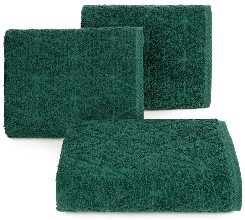 BAVLNENÝ UTERÁK SENDI 50X90 CM TMAVOZELENÁ