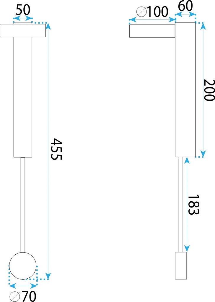 Toolight Toolight, LED nástenné svietidlo, 13W, APP1600-W, čierna-zlatá matná, OSW-01592