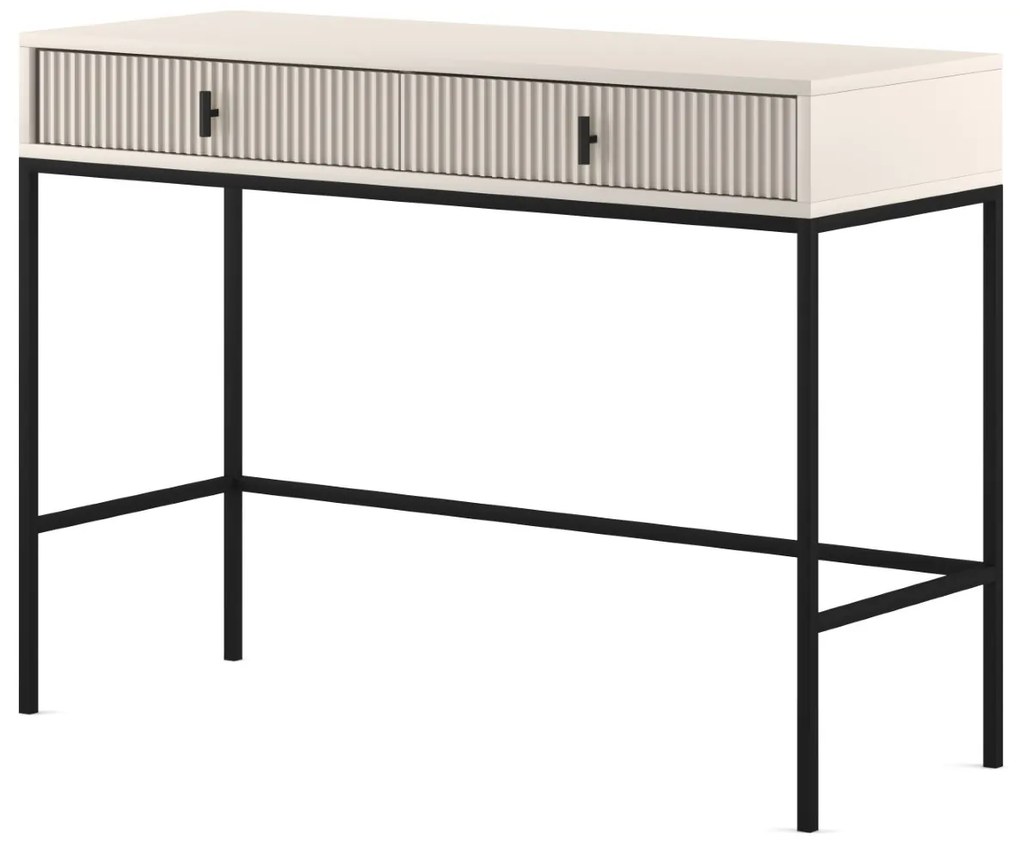 Toaletný stolík Maggiore 104 cm kašmír/čierny