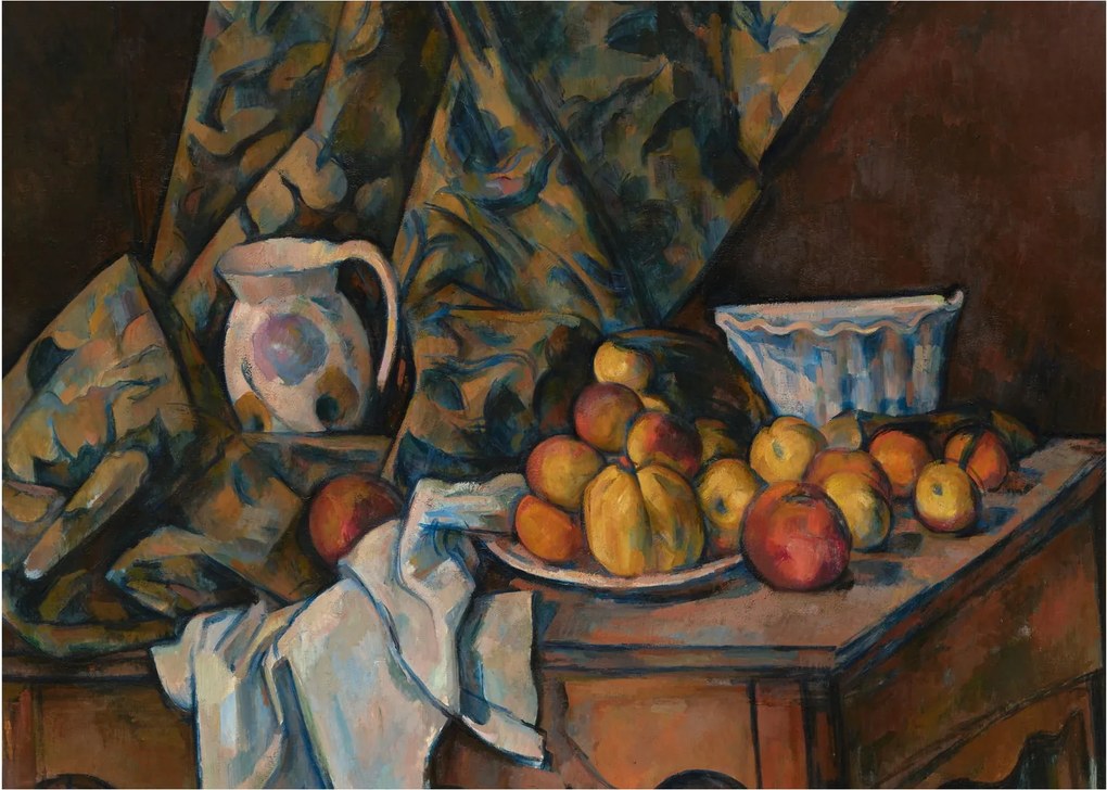 Obraz - Paul Cézanne, Still Life with Apples and Peaches, reprodukcia (70x50 cm)