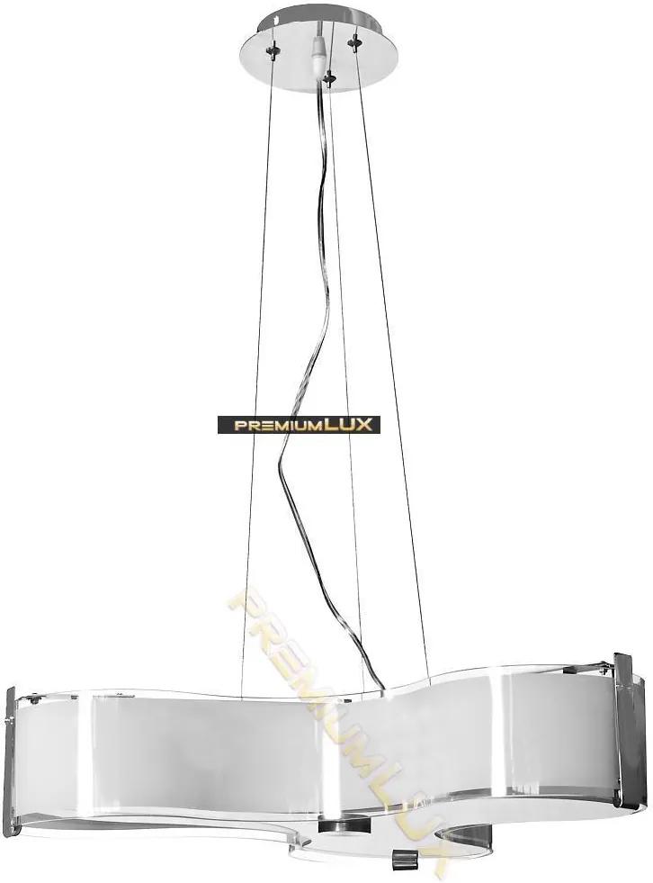 Lampada Designe Svietidlo oprawa wisząca MARGHERITA fI350*H1500mm 3xE27 sklo + kov .