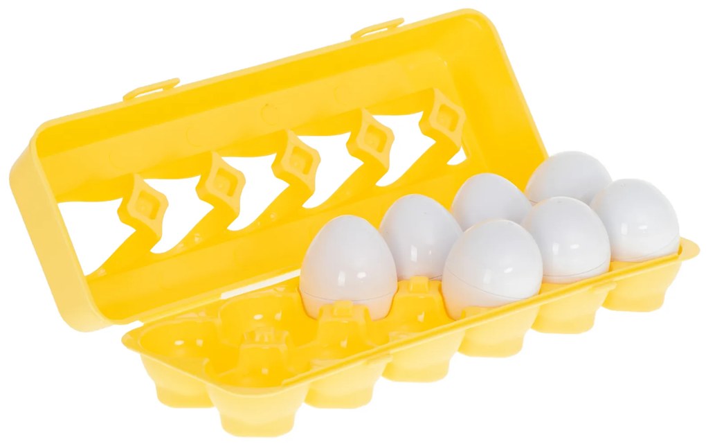 KIK Vzdelávací triedič puzzle zodpovedajúce tvary ovocia vajíčka 12ks