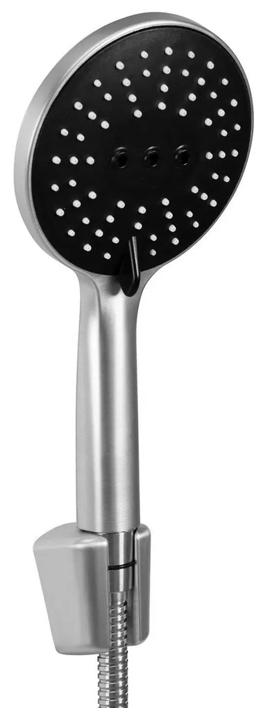 Rea Foss, sprchová batéria s ručnou sprchovou súpravou, brúsená oceľ, REA-B9641