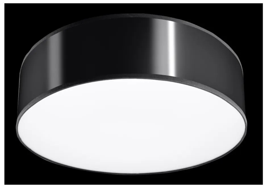 Čierne stropné svietidlo Sollux Atis Ceiling