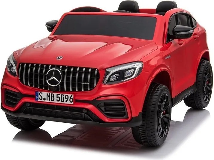 LEAN CARS Elektrické autíčko Mercedes GLC 63S LED MP3 červené