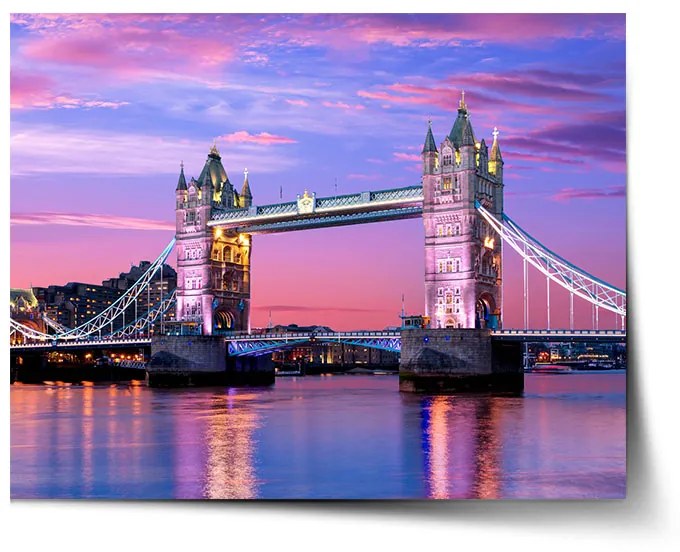Sablio Plagát Londýn Tower Bridge - 60x40 cm