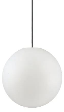 Ideal Lux 135991 Závesná lampa SOLE SP1 SMALL biela použiteľná i do exteriéru