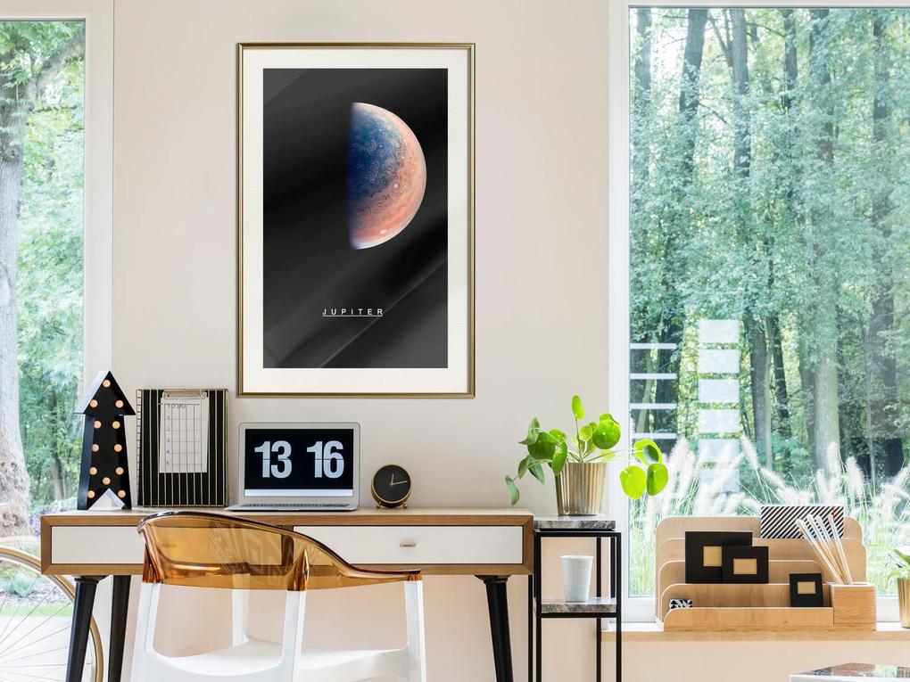 Artgeist Plagát - Jupiter [Poster] Veľkosť: 40x60, Verzia: Zlatý rám s passe-partout