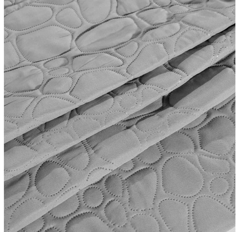 Svetlosivý prehoz na posteľ STONE Rozmer: 200 x 220 cm