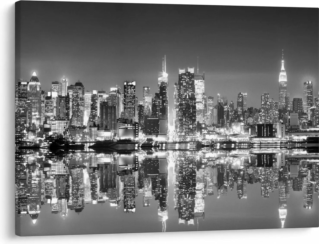 Obraz - New York, čiernobiely (70x50 cm)