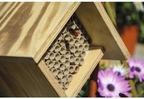 Hmyzí hotel pre včely drevený dobar 19 x 12,6 x 16 cm