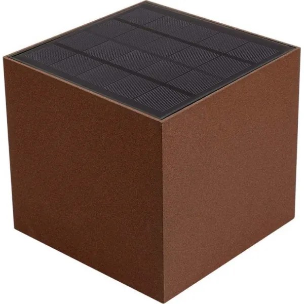 LED Solárne nástenné svietidlo so senzorom LED/9W/3,7V IP65 4000K 2600 mAh hnedá