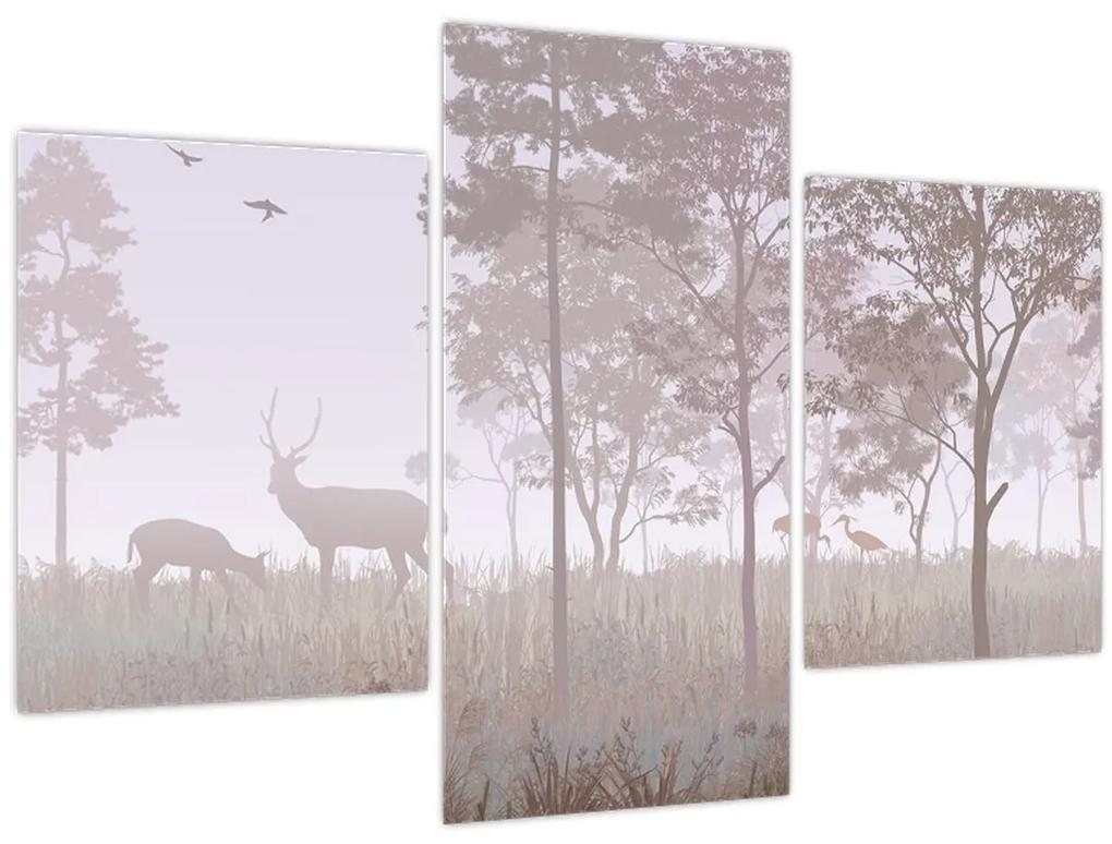 Obraz - Lesík jednofarebný (90x60 cm)