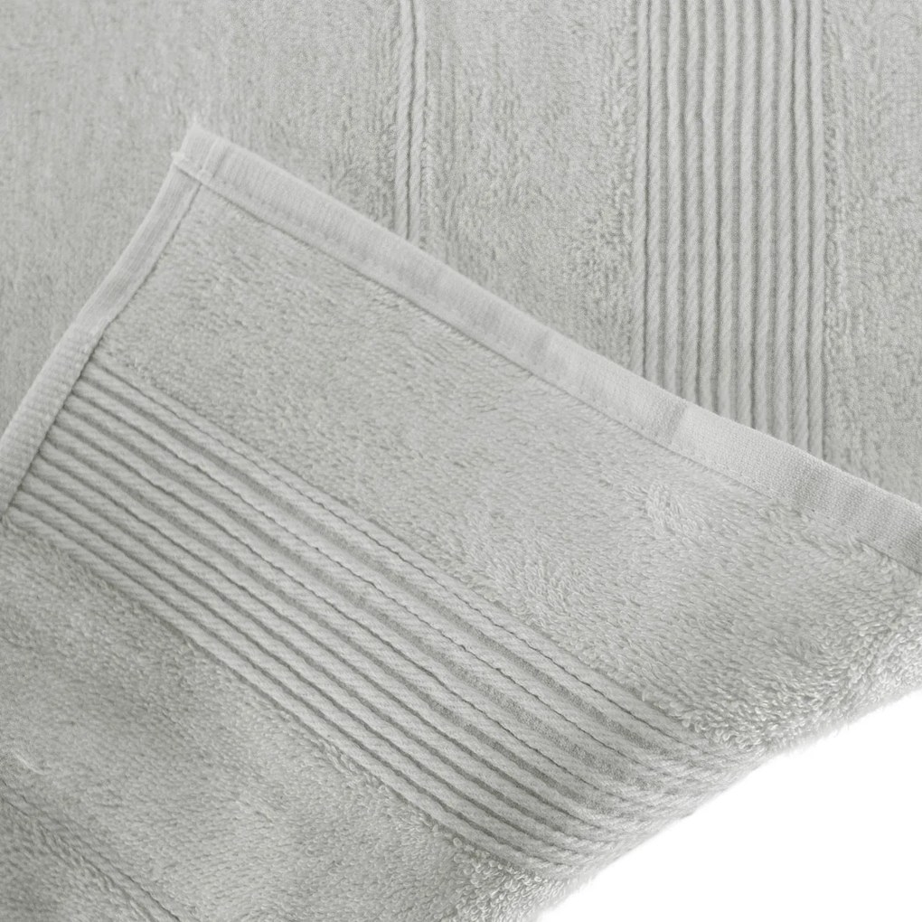 BAMBUSOVÝ UTERÁK MORENO 70X140 CM SIVÁ