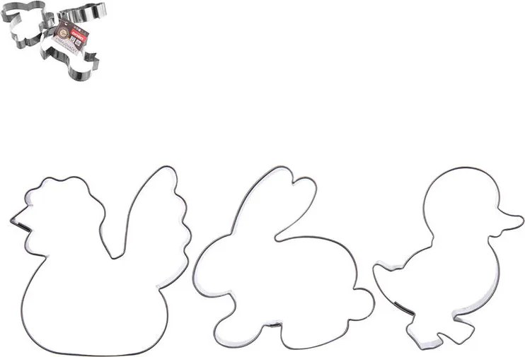 Vykrajovače VEĽKÁ NOC sada 3 kusov tvary I