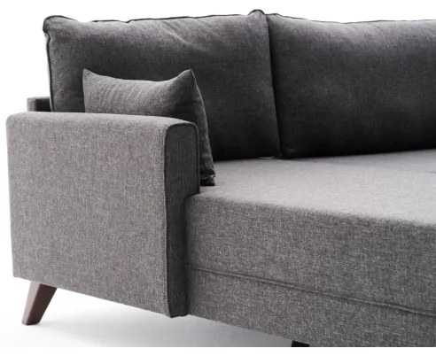 Rohová sedacia súprava do L RIGA antracit ľavá