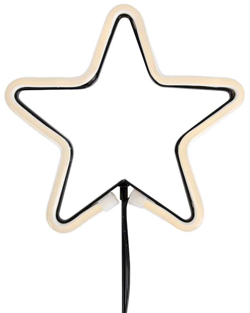 Vianočné neónové zemné bodové svetlo žltá hviezda vrátane LED s časovačom IP44 - Fura