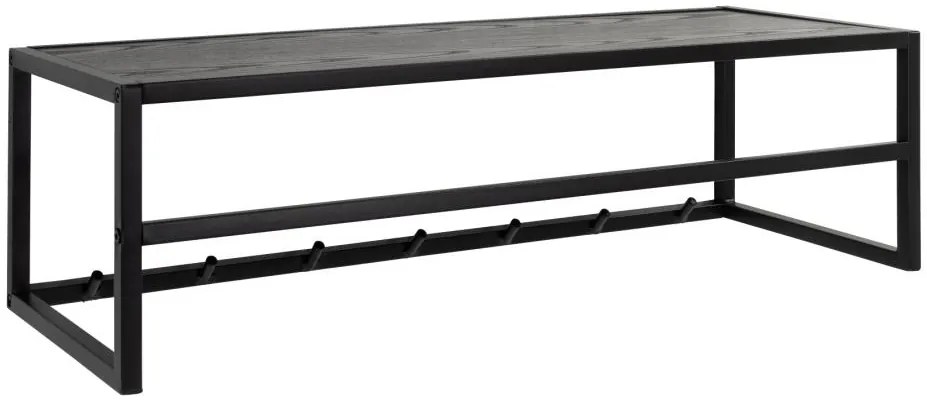 Nástenný vešiak na oblečenie Seaford I čierny